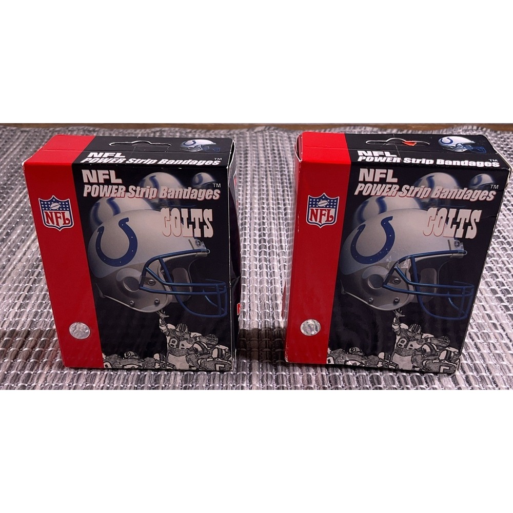 2 Boxes Indianapolis Colts  25 Bandages Football Power Strip NFL Football Band